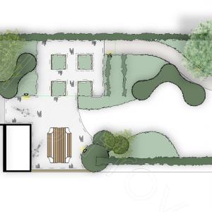 tuinontwerp - een moestuin integreren bij terras