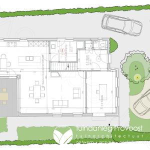 tuinontwerp - speelse tuin met wintergroene accenten