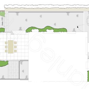 tuinontwerp - tuin met niveau's